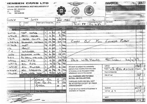 1972 Jensen Interceptor III zum Verkauf (Bild 106 von 111)