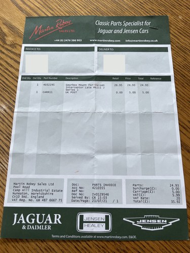 1973 Jensen Interceptor III En venta (imagen 286 de 304)