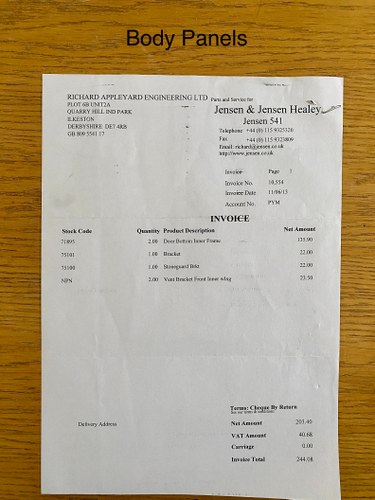 1972 Jensen Interceptor Mk III In vendita (immagine 216 di 225)