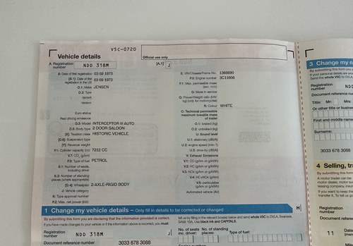 1973 Jensen Interceptor MK III Te koop (foto 158 van 167)