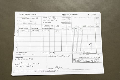 NO RESERVE - 1970 Jensen Interceptor MKII For Sale (picture 197 of 213)