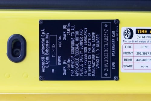 2013 Lamborghini Aventador LP720-4 50 Aniversario In vendita (immagine 173 di 175)