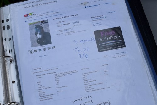 1978 Lambretta Jet 200 (SX200 replica) Te koop (foto 102 van 109)