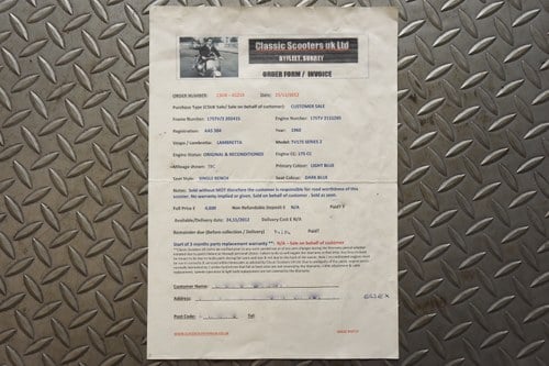 1960 Lambretta TV175 In vendita (immagine 83 di 90)