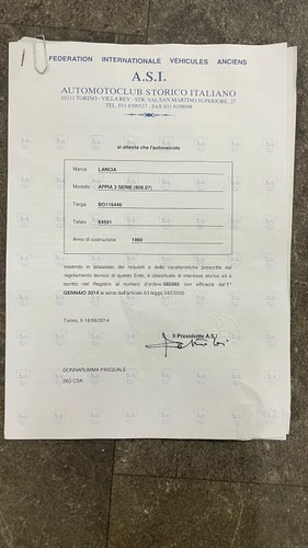 1960 Lancia Appia Series 3 In vendita (immagine 118 di 122)