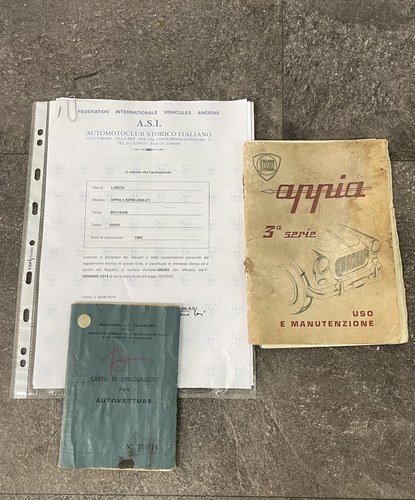 1960 Lancia Appia Series 3 In vendita (immagine 113 di 122)