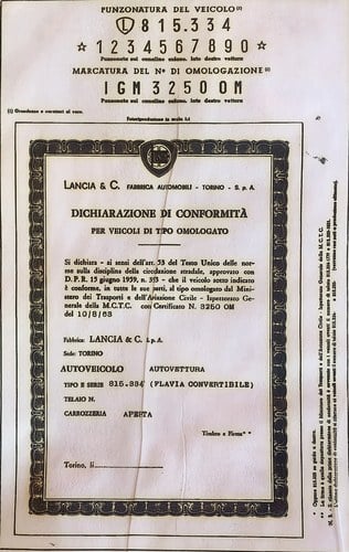 1965 Lancia Flavia convertible Vignale 1.8 In vendita (immagine 146 di 165)