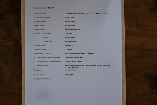 1973 Land Rover Series III 109 Station Wagon In vendita (immagine 188 di 200)