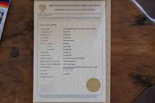 1973 Land Rover Series III 109 Station Wagon In vendita (immagine 187 di 200)