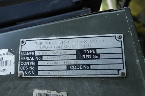 1992 Land Rover 90 Defender MOD In vendita (immagine 80 di 132)