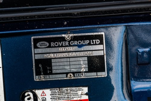 1990 Land Rover Range Rover Vogue 3.9 Efi Auto à vendre (picture 124 of 177)