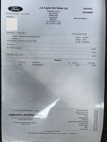 2001 Land Rover Defender 110 County TD5 For Sale (picture 145 of 165)