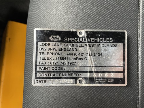 1999 Land Rover Defender 90 à vendre (picture 154 of 158)