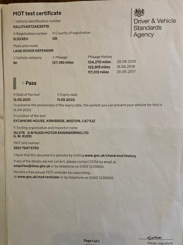 2002 Land Rover Defender 90 County Td5 à vendre (picture 68 of 72)