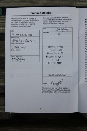 2006 Range Rover 4.2 Supercharged (L322) zum Verkauf (Bild 83 von 87)
