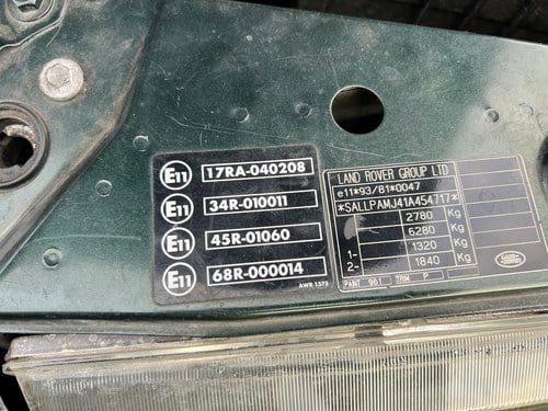 2001 Range Rover 4.6 HSE (P38) zum Verkauf (Bild 53 von 72)