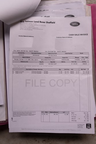 NO RESERVE - 1997 Range Rover 4.6 HSE Autobiography (P38) à vendre (picture 75 of 85)