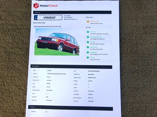 NO RESERVE - 1999 Range Rover P38 ‘Vogue SE’ In vendita (immagine 186 di 186)