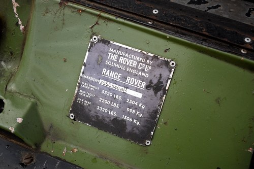 1973 Range Rover Two Door Suffix B In vendita (immagine 138 di 167)