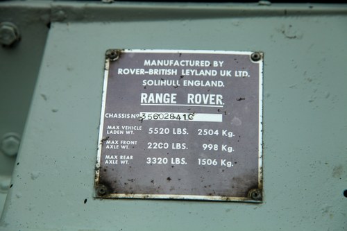 1974 Range Rover 3.5 V8 Classic à vendre (picture 78 of 94)