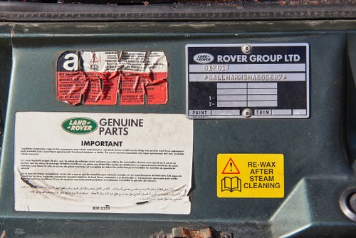 1991 Land Rover Range Rover Vogue SE A zum Verkauf (Bild 153 von 191)