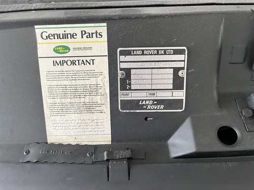 1987 Range Rover Classic 3.5 V8 (Kestrel - LHML version) En venta (imagen 59 de 70)