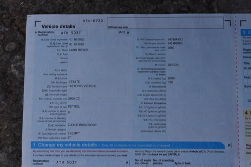 1979 Land Rover LWB Series 3 109 Station Wagon In vendita (immagine 111 di 121)