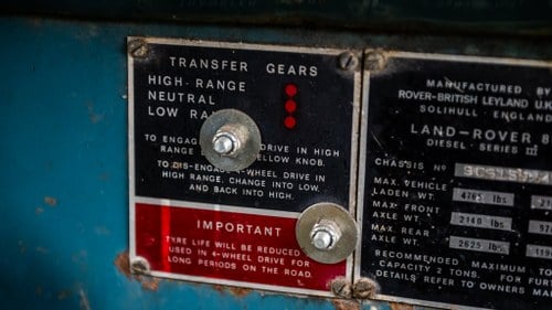 1976 Land Rover Series 3 In vendita (immagine 108 di 135)