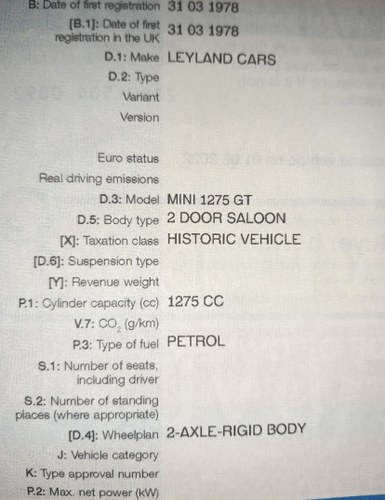1978 Leyland Mini Clubman 1275GT à venda (imagem 168 de 168)