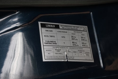 1986 Lincoln Town Car Signature Series In vendita (immagine 92 di 182)