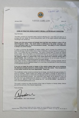 1999 Lotus Elise 111S In vendita (immagine 195 di 315)