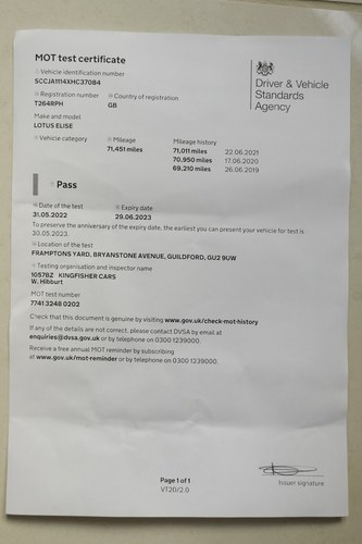 1999 Lotus Elise 111S In vendita (immagine 214 di 315)