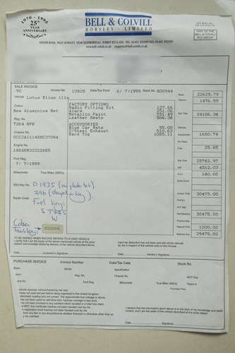 1999 Lotus Elise 111S In vendita (immagine 188 di 315)