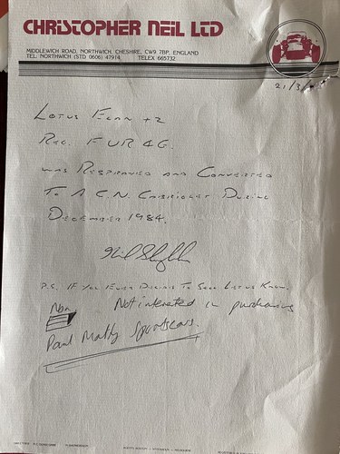 1968 Lotus Elan +2 Convertible à vendre (picture 53 of 55)