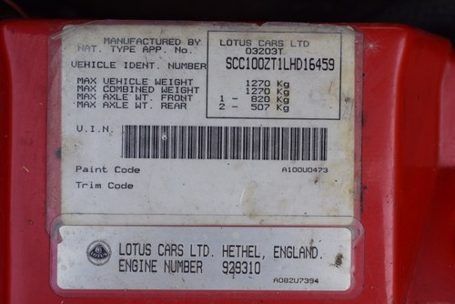 NO RESERVE 1990 Lotus Elan Se Turbo En venta (imagen 140 de 171)