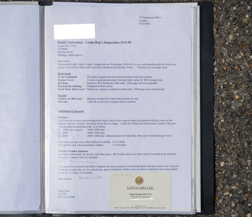 1999 Lotus Elise 111S à vendre (picture 177 of 193)