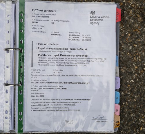 1999 Lotus Elise 111S à vendre (picture 184 of 193)