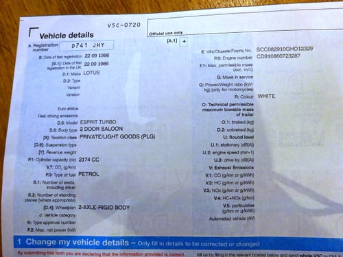 1986 Lotus Esprit Series 3 Turbo à vendre (picture 130 of 141)