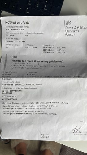 2002 London Taxis International TXII Golden Jubilee edition à vendre (picture 169 of 170)