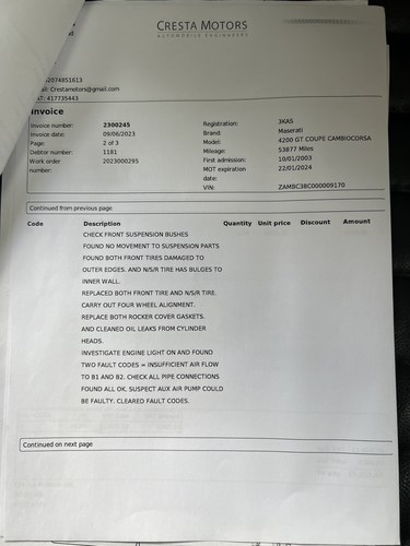 2003 Maserati 4200GT Coupé Cambiocorsa Te koop (foto 86 van 87)