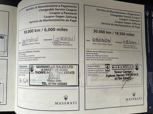 2003 Maserati 4200GT Coupé Cambiocorsa Te koop (foto 82 van 87)