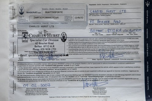 2007 Maserati Quattroporte In vendita (immagine 144 di 150)