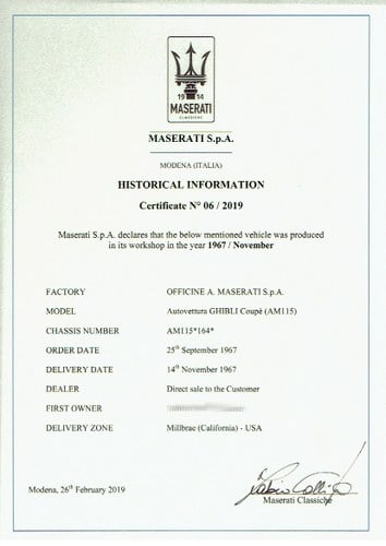 1967 Maserati Ghibli Series 1 (LHD) à vendre (picture 130 of 134)