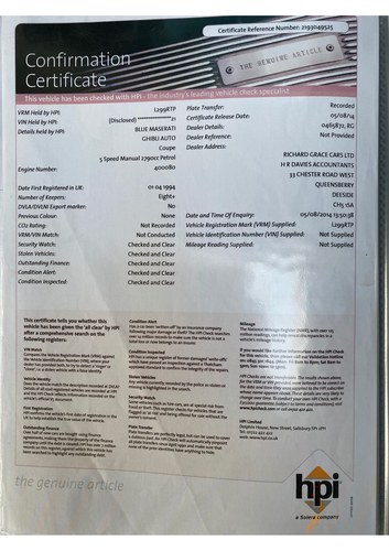 1994 Maserati Ghibli In vendita (immagine 137 di 203)