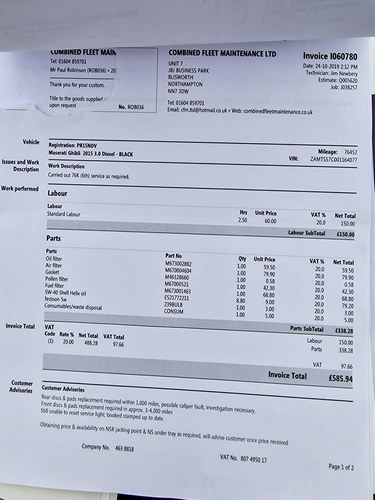 2015 Maserati Ghibli DV6 Auto (M157) à vendre (picture 183 of 187)