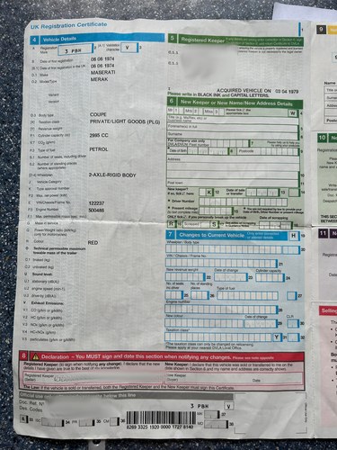 1974 Maserati Merak (RHD) Te koop (foto 257 van 288)