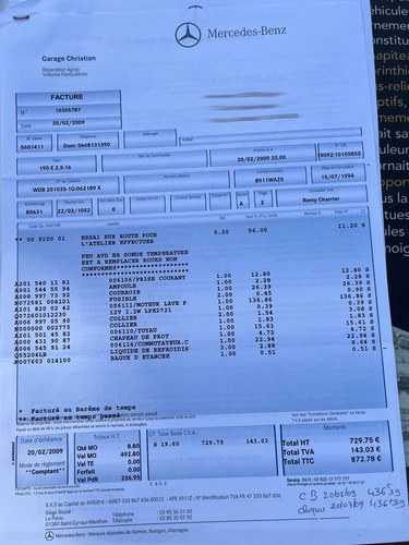 1994 Mercedes-Benz 190E 2.5-16 Cosworth Manual For Sale (picture 133 of 134)