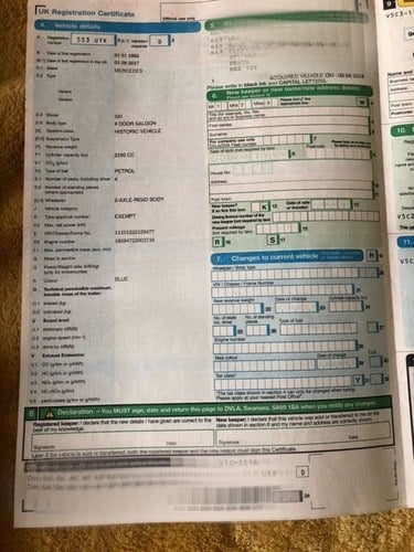 1962 Mercedes-Benz 220 SE Fintail For Sale (picture 75 of 79)