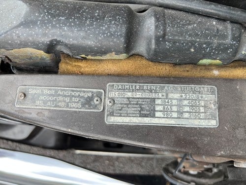 1971 Mercedes-Benz 220 For Sale (picture 168 of 237)