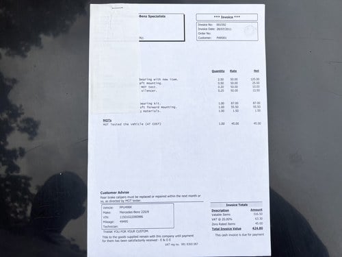 1971 Mercedes-Benz 220 For Sale (picture 210 of 237)